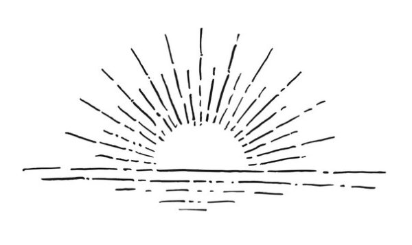 Рассвет рисунок