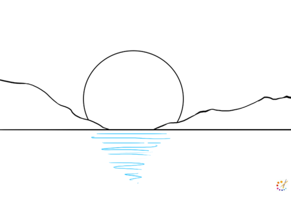 Пейзаж карандашом легкий для срисовки