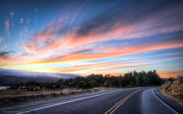 Дорога с красивым видом