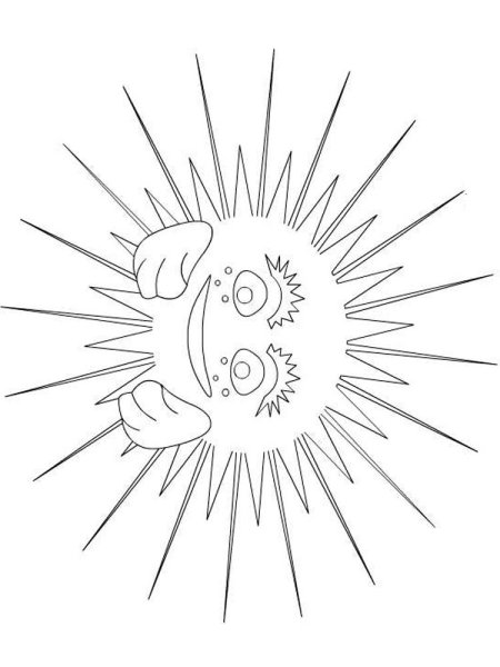 Вытынанка солнышко