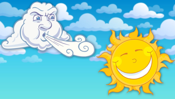 Сказка ветер и солнце