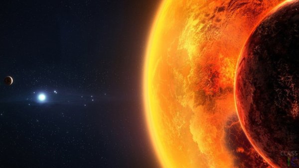 Жёлтые звёзды в космосе