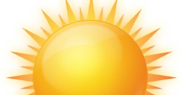 Половина солнца без фона