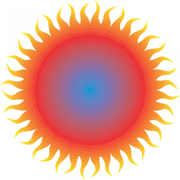 Оранжевое солнце