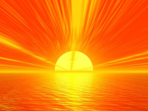 Море красное солнце