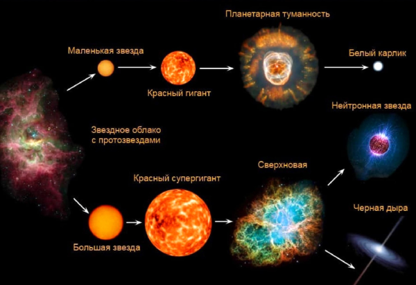 Жизненный цикл звезды солнца