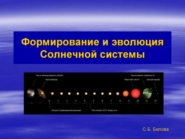 Стадии развития звезды