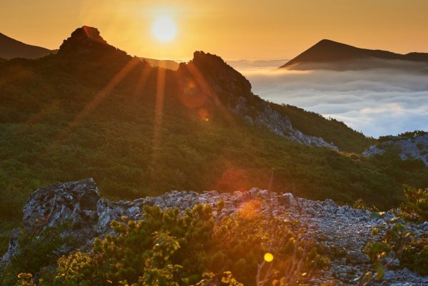 Рассвет в горах