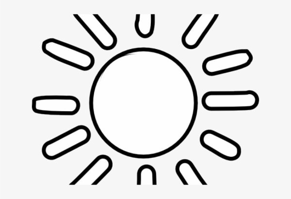 Солнце раскраска