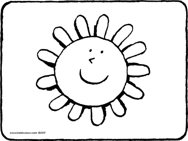 Солнышко черно белое