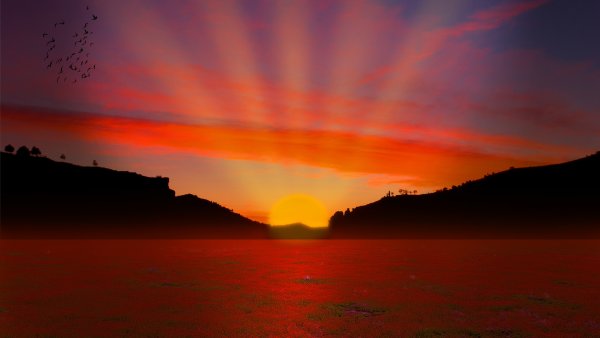 Солнце рассвет