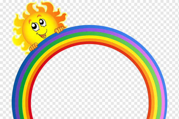 Фон Радуга для детского сада