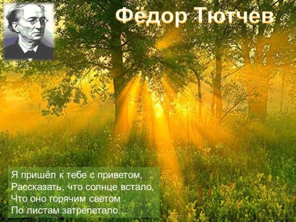 Утро стихи классиков