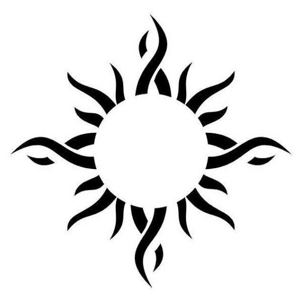 Стилизованное солнце