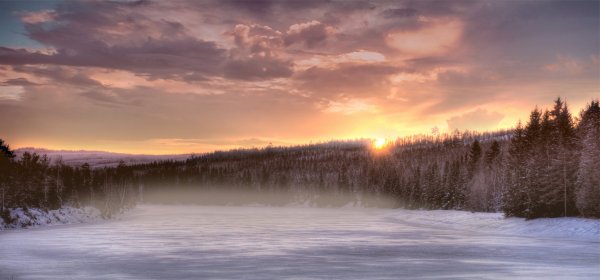 Рассвет зимой