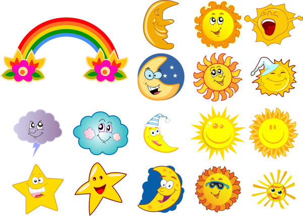 Солнце грустное и веселое