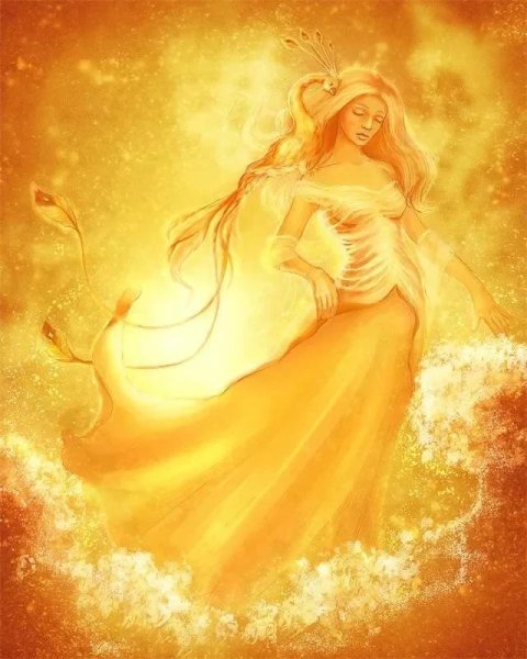 Богиня с золотыми волосами