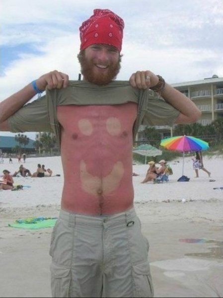 Загорелый человек