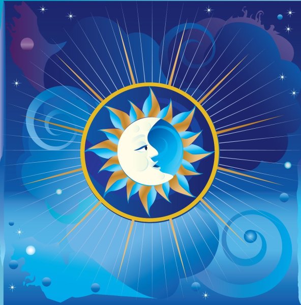 Солнце и месяц