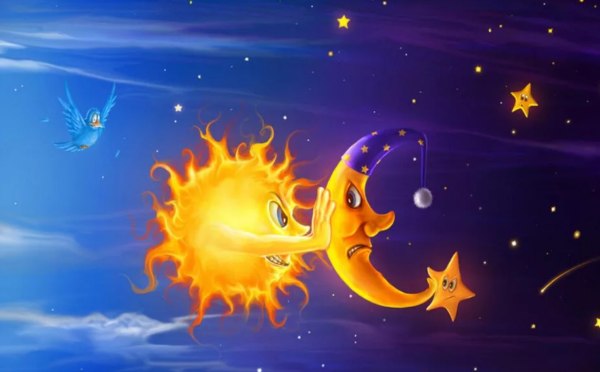 Луна рисунок