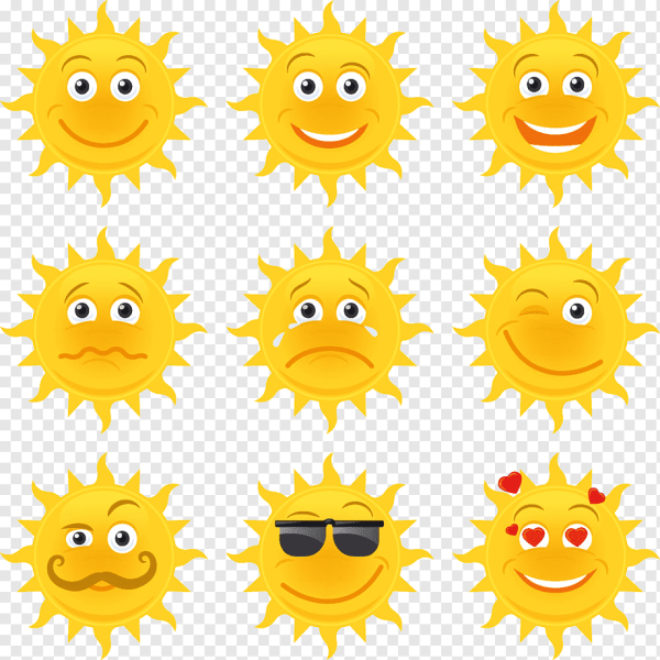 Веселое и грустное солнышко