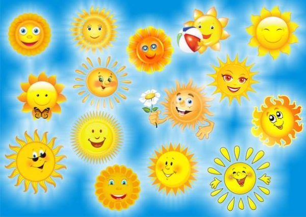 Солнышки эмоции для детей