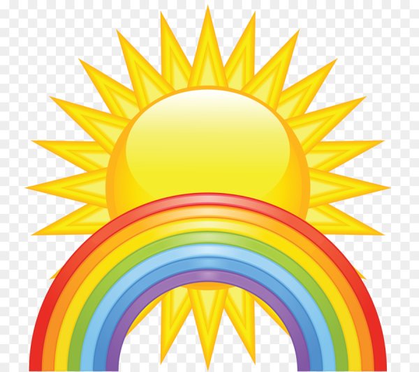 Солнышко с радугой