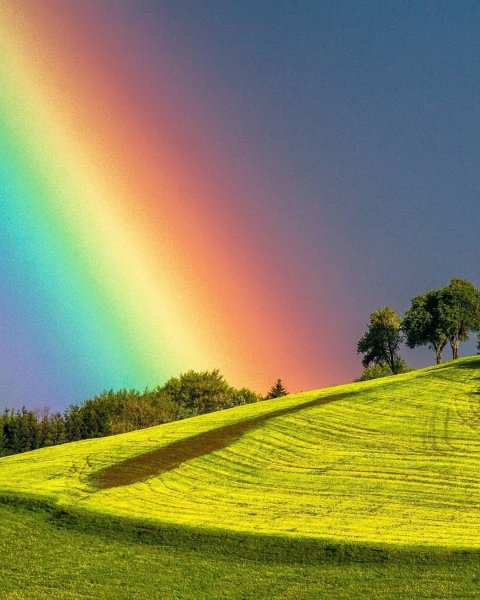 Пейзаж с радугой