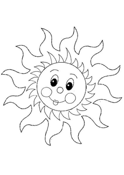 Солнце рисунок для детей