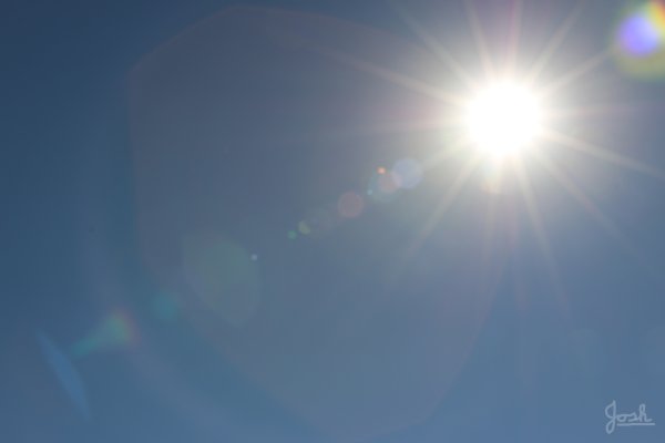 Блики от солнца