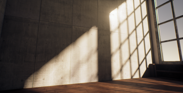 Свет из окна на стене