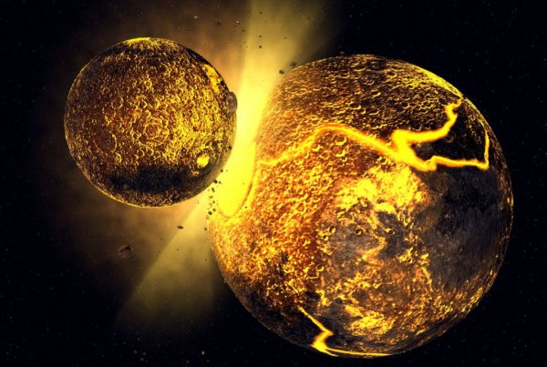 Восход солнца в космосе