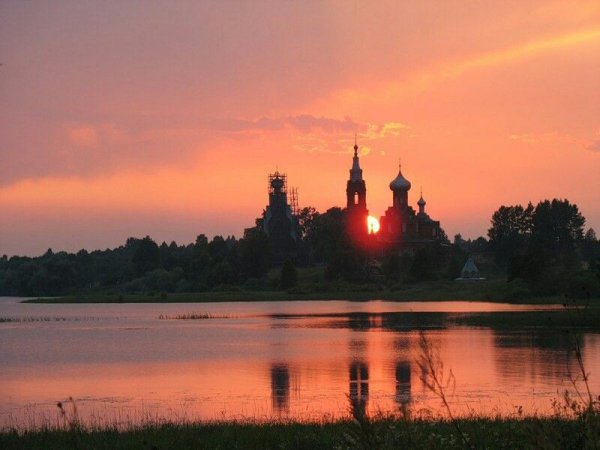 Вечер природа Церковь