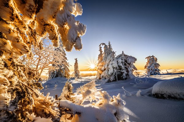 Зимнее Северное солнце