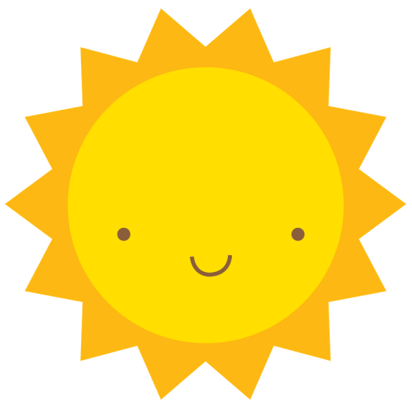 Милое солнце рисунок