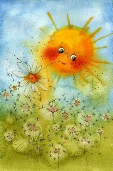 Наклейки "солнышки"