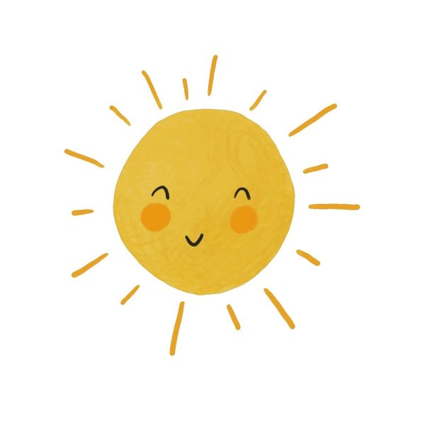 Милое солнышко рисунок