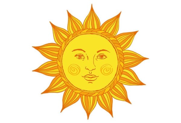 Солнце в Славянском стиле