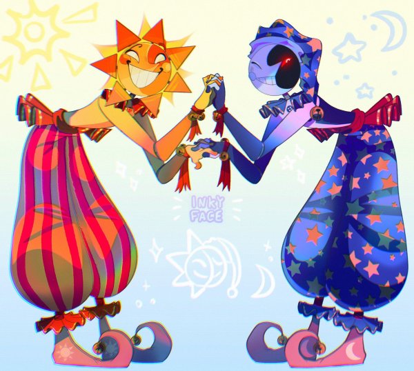 Как нарисовать АНИМАТРОНИКОВ солнце и Луна