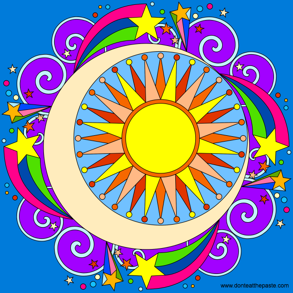 Мандала цветная детская