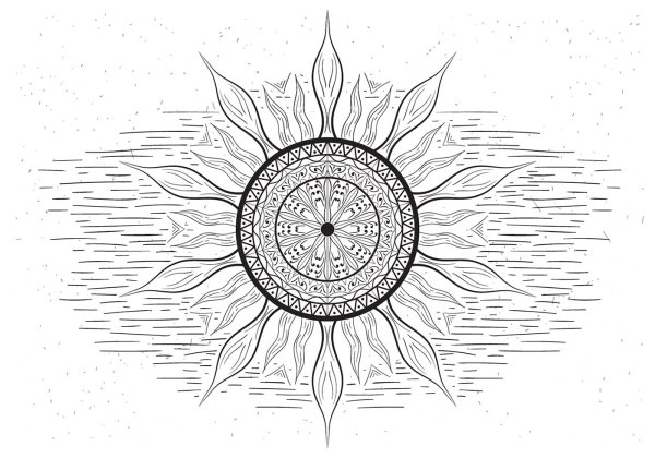 Мандала символ солнца