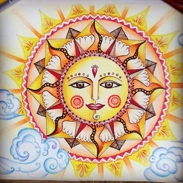 Мандала Мексика солнце Луна