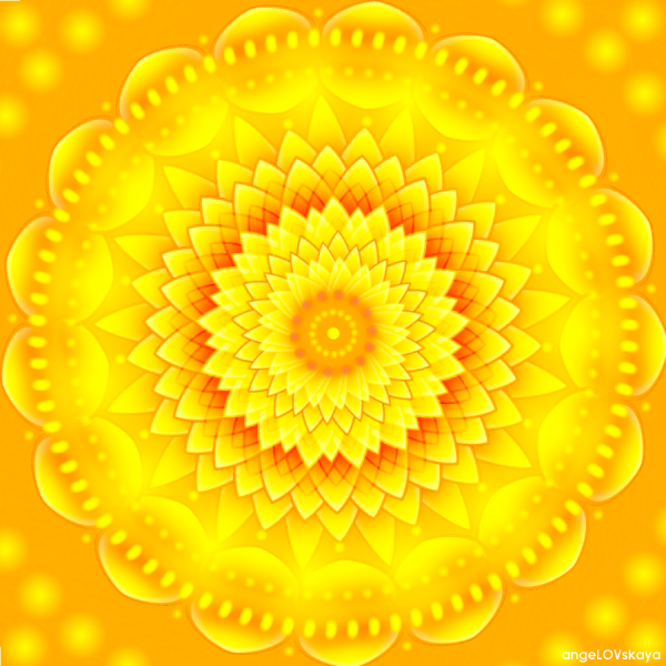 Солнце Мандала золотое