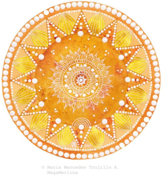 Индийская Мандала солнце