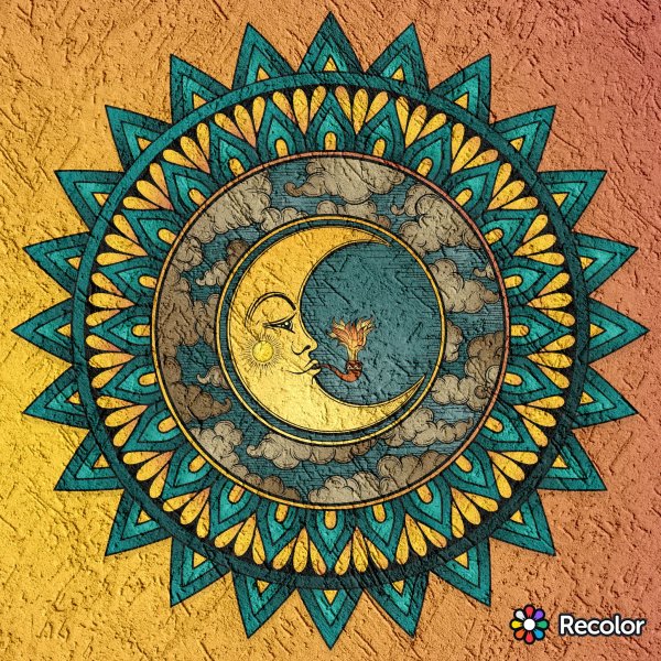 Мандала Луны индийский