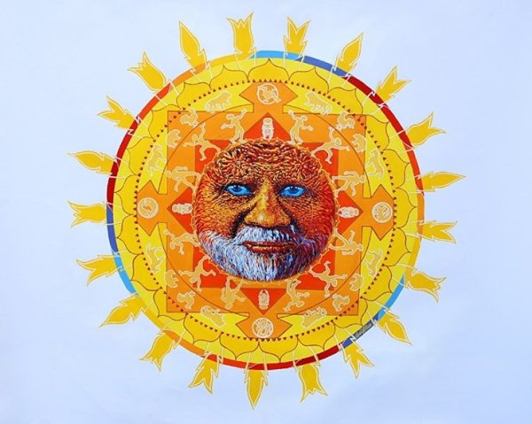 Мандала солнце и Луна