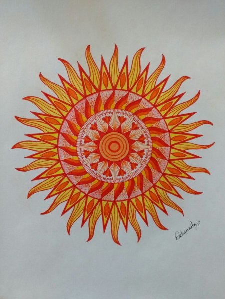 Мандала символ солнца