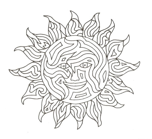 Мандала солнце