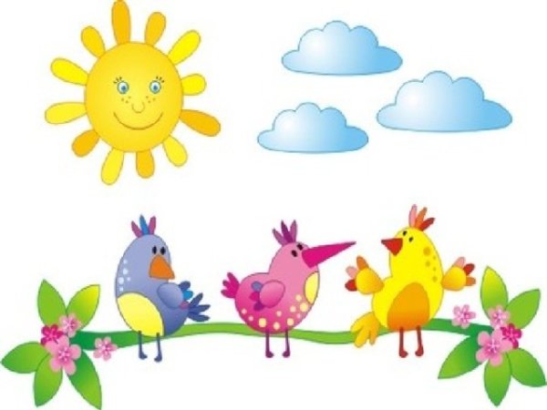 Летнее солнышко и птички