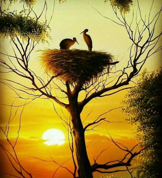 Иллюстрации воробышки весной